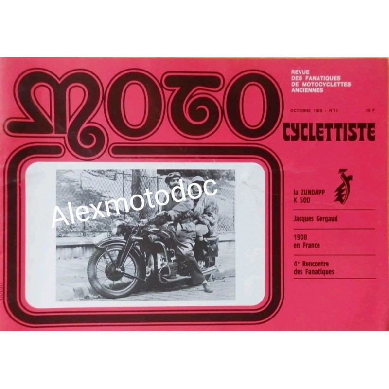 Motocyclettiste n° 10